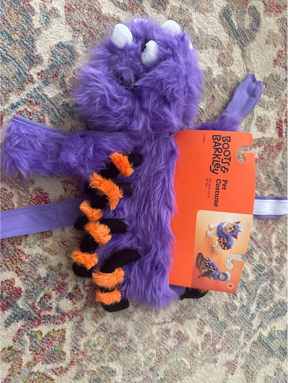 Boots & Barkley Purple Monster Pet Costume Size Small for Dogs up to 20 lbs